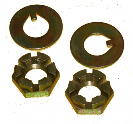 Spindle nut & washer kit-Early Ford